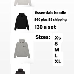 ESSENTIALS HOODIES