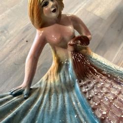 Vintage Ceramic Mermaid Dish