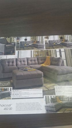 Bench craft by Ashley sectional chaise