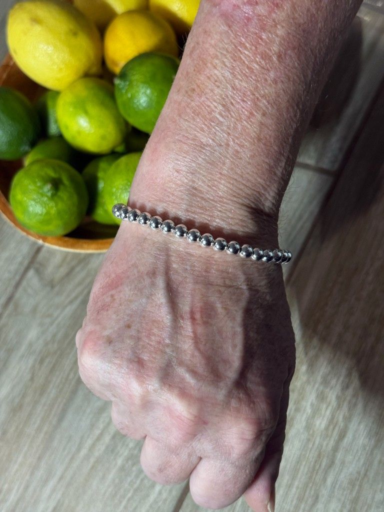 Beautiful 925 Beaded Women's Bracelet