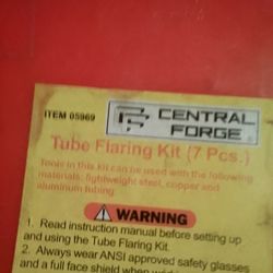 Central Forge Tube Flaring Kit 7pcs