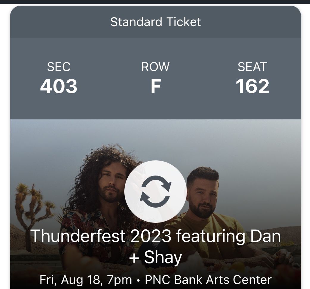 Dan And Shay Ticket