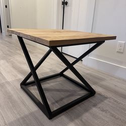 Handcrafted Industrial Loft Coffee Table – Solid Wood & Steel