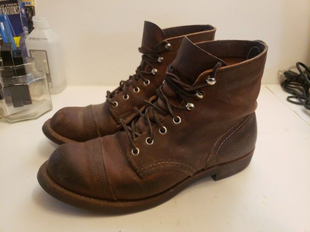 Red Wing Iron Ranger 8085 Copper Rough Tough Size 8.5D
