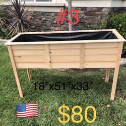 Wood Planter Box Garden Raised Herb Pots