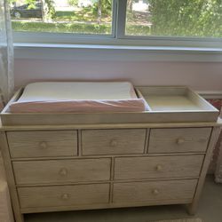 changing table and pad for pottery barn kendall dresser