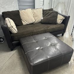 Like New Couch And Ottoman 