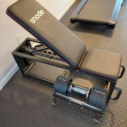 Weight Bench With Matching Dumbell Set