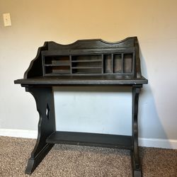 Vintage Solid Wood Writing Desk