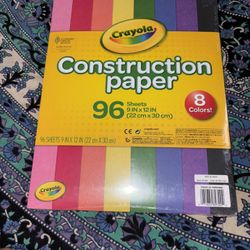 Crayola Construction Paper 96 Sheets, 8 Colors! 9in x 12in
