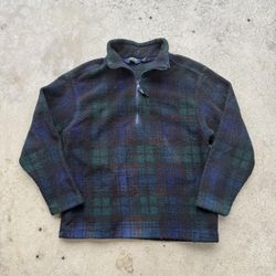 Vintage 90’s Eddie Bauer EBTEK Fleece Outdoorsman Quarter Zip Sweater