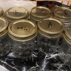 22 Kerr  mason Jars 