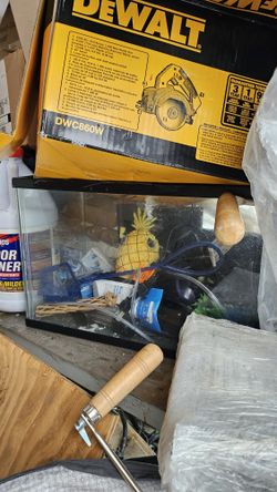 Fish Tank 10 Gallon With Airmotor And Accessories 