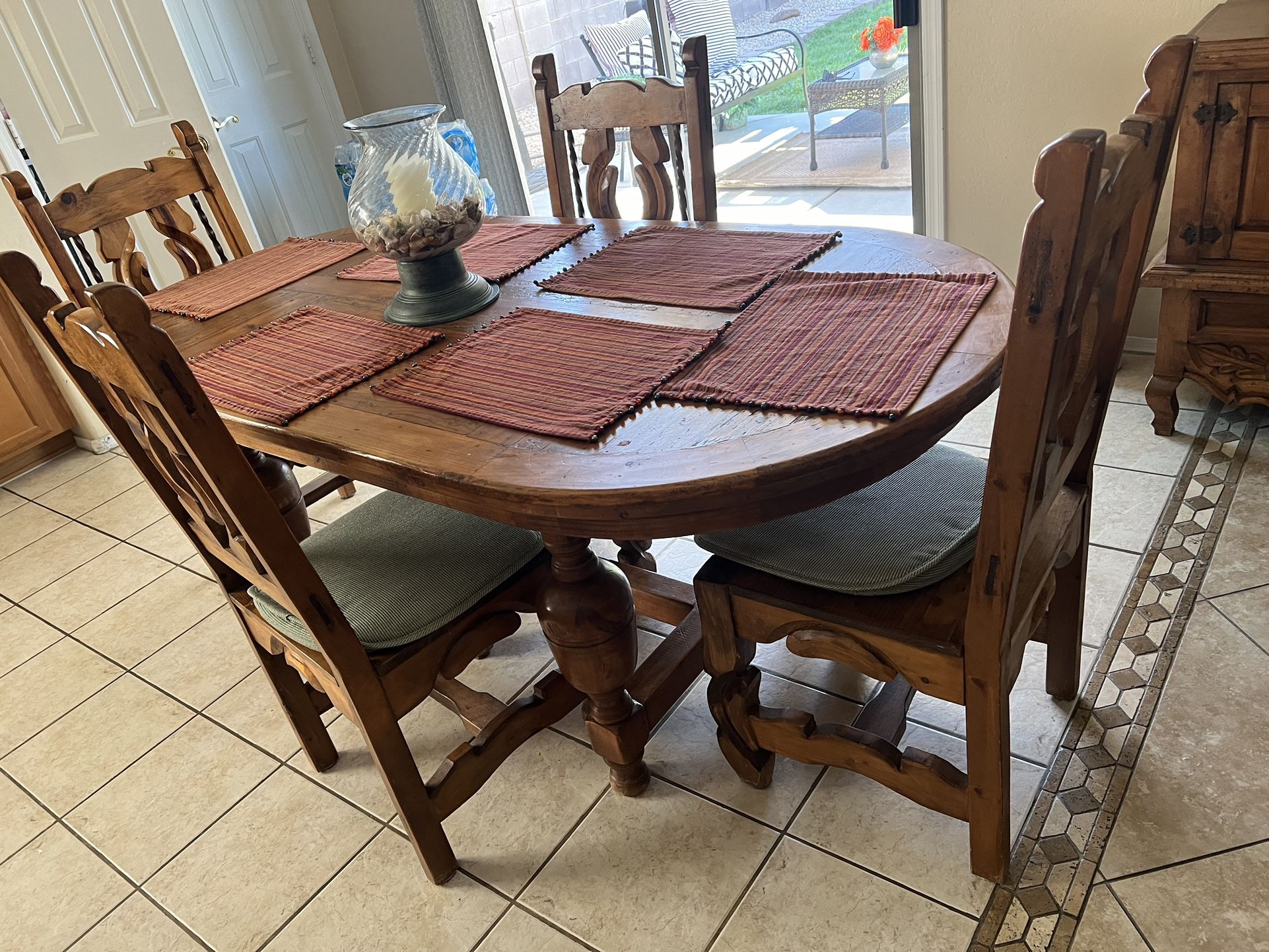 RUSTIC WOOD DINING TABLE   (only Table )