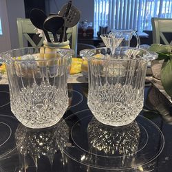 vintage Cristal D'Arques-Durand Longchamp crystal champagne bucket