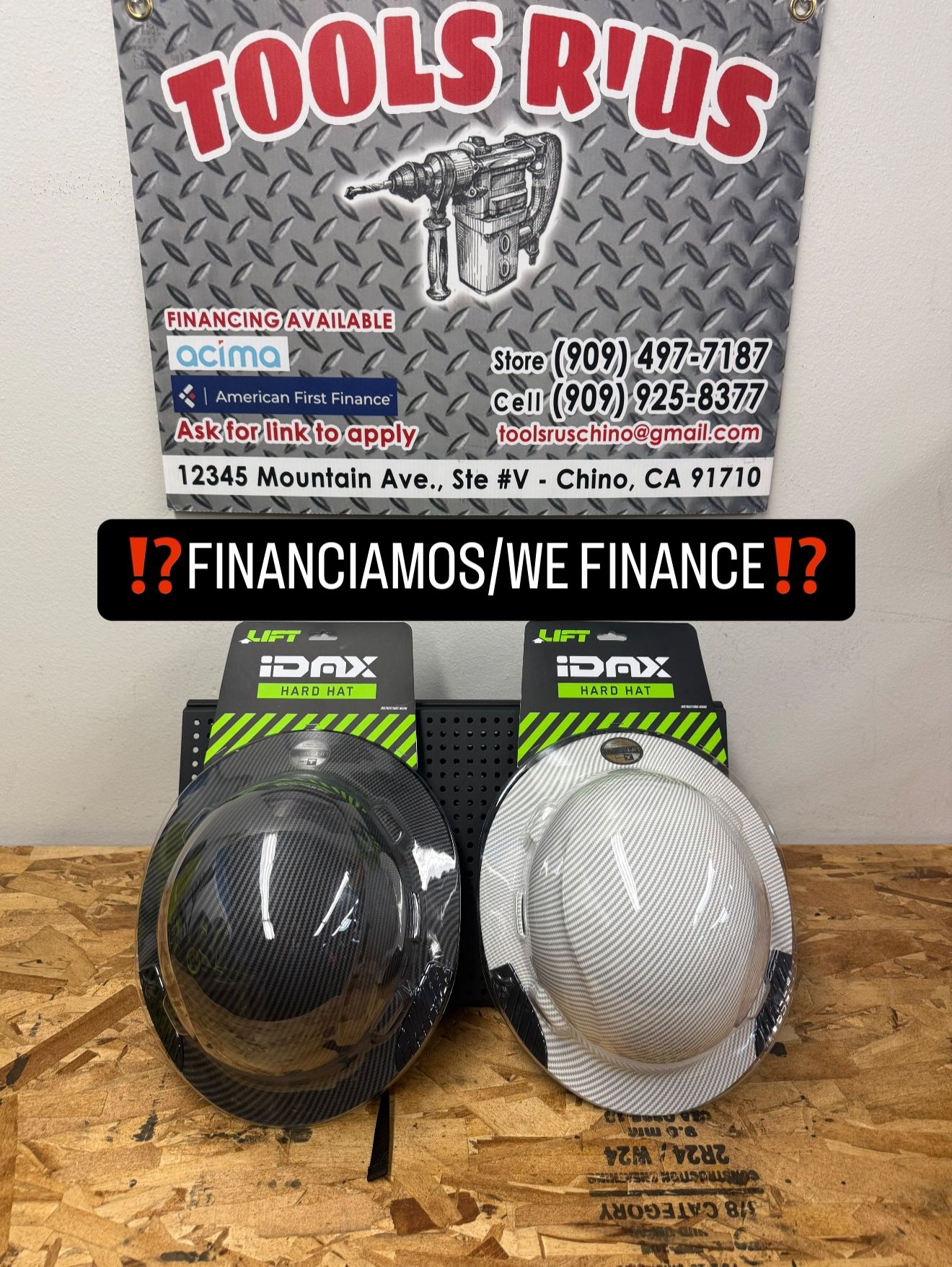 LIFT IDAX Hard Hat(EACH)**(FINANCIAMOS/WE FINANCE)**