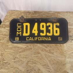 California Plate Good Condition