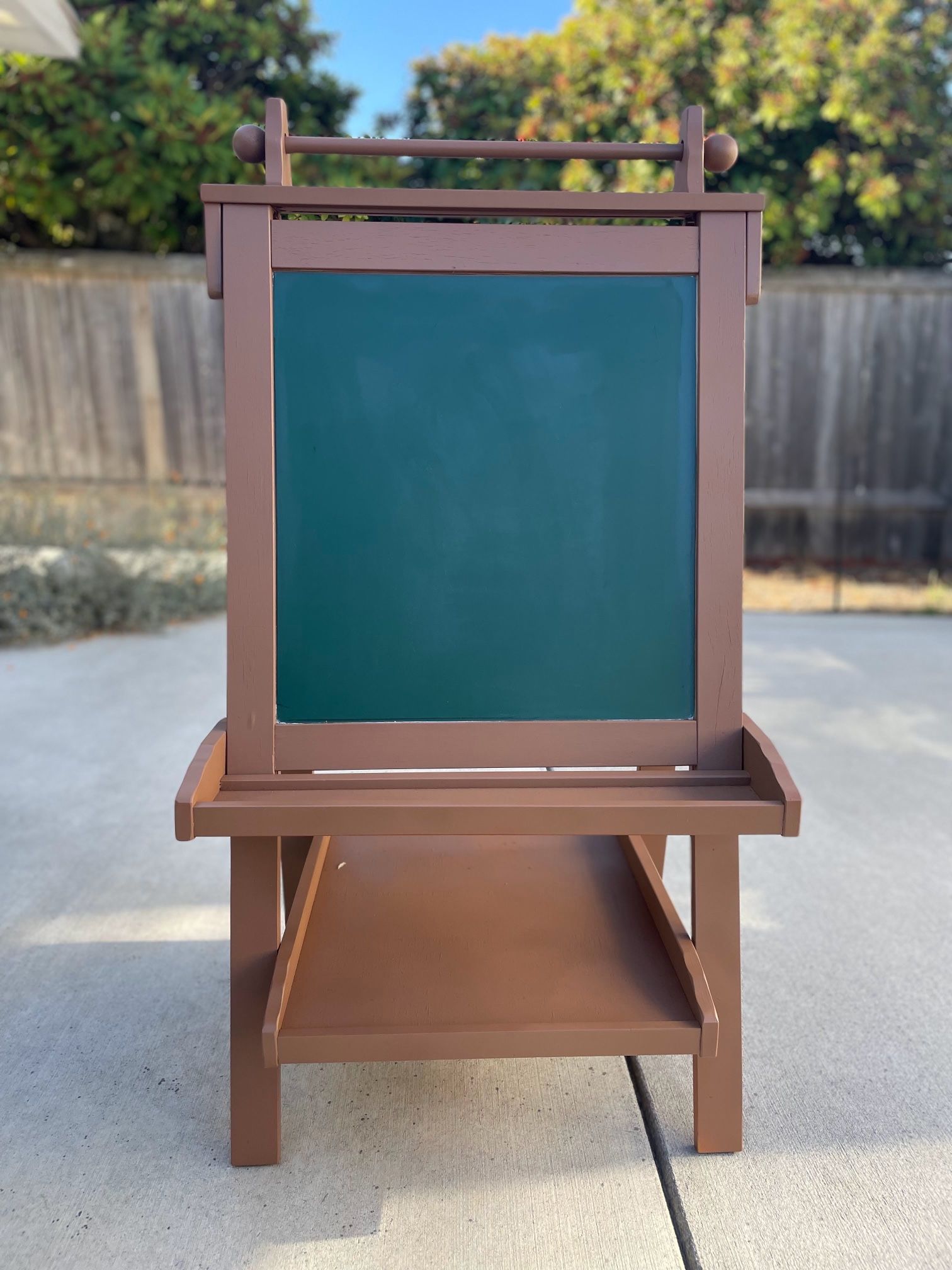 Easel With Chalkboard And Dry Erase Surfaces