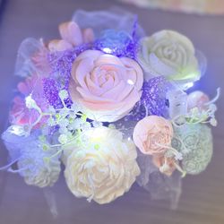 Handmade Candles Flowers Bouquet 