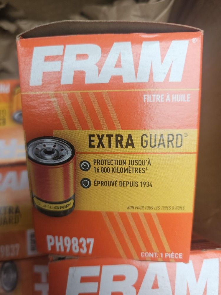 6 FRAM EXTRA GUARD PH9837 OIL FILTERS BRAND NEW