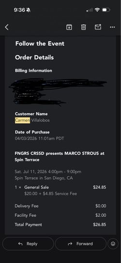 2x Marco Strous spin rooftop tickets