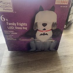 6 ft Family Frights LEDE Sheep Dog Halloween 