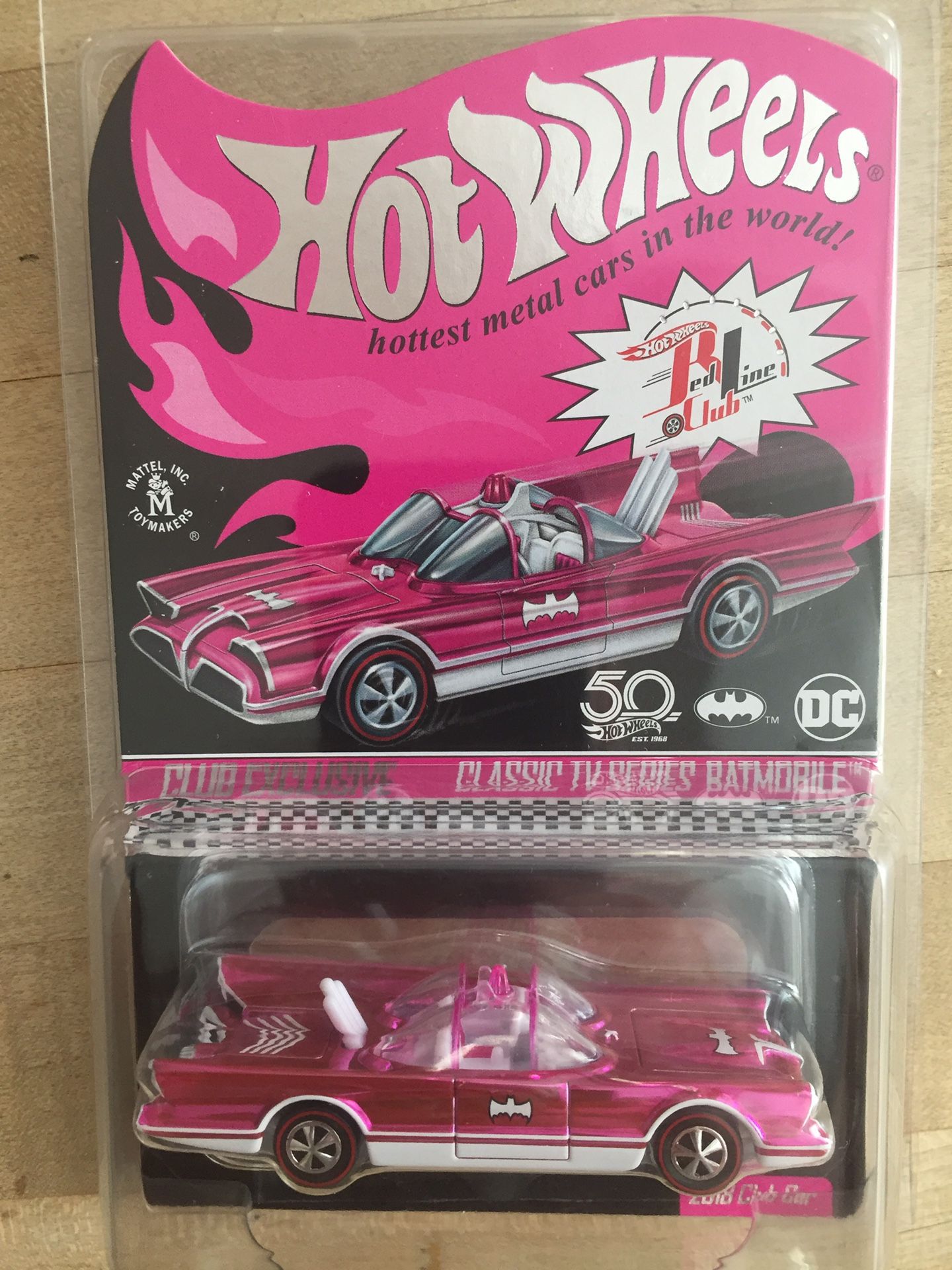 Hot Wheels RLC Pink Classic TV Series Batmobile