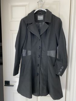 Wool Blend Peplum Coat