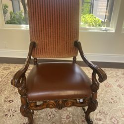 Early 20th Century Jacobean style High back Arm Chair