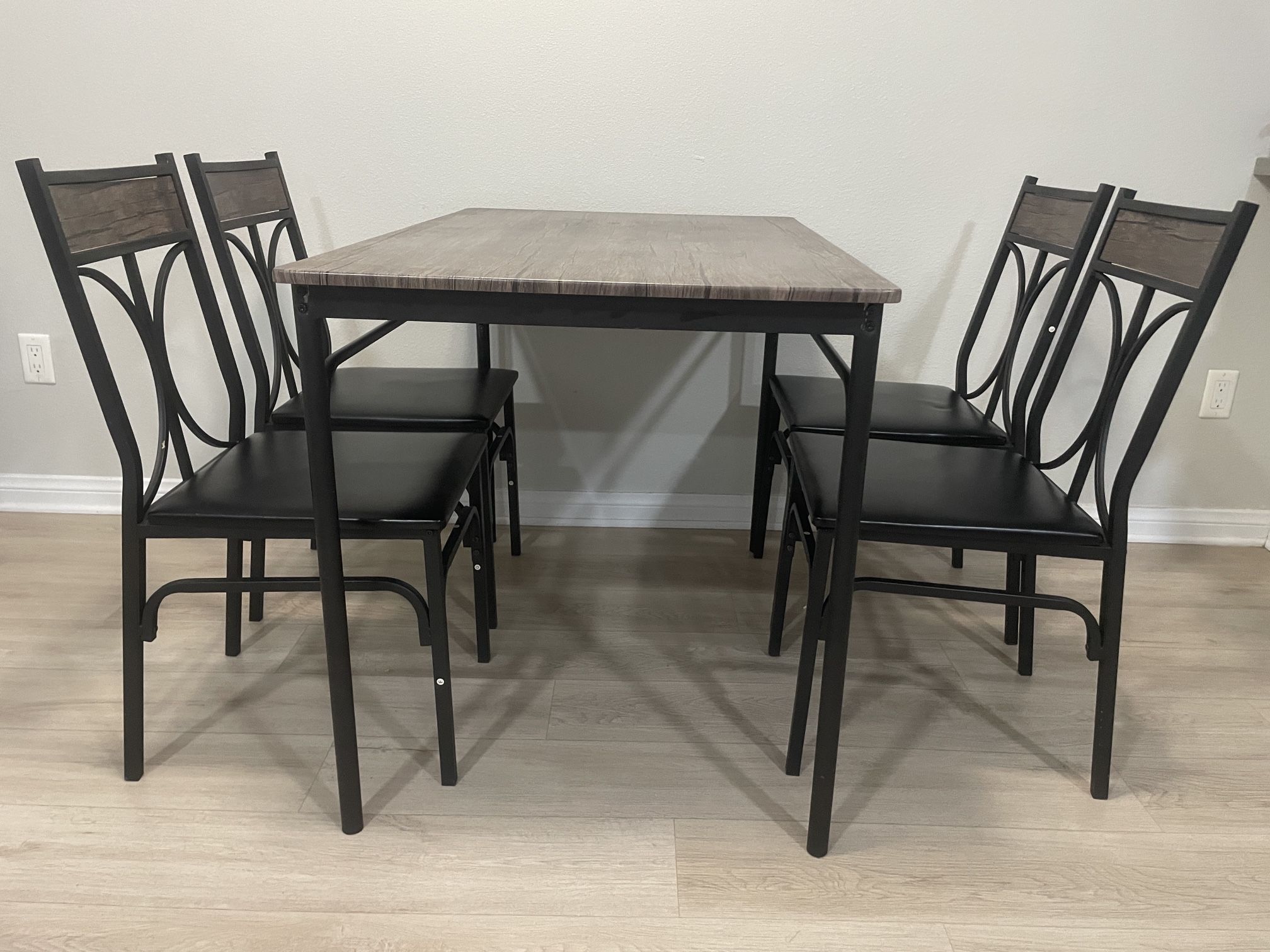 Dining Table Set With 4 Chairs