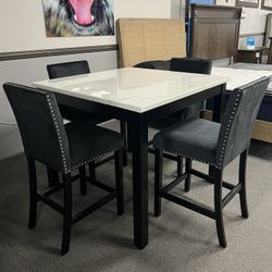 5PC Counter Height Dining Table Set 