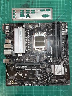 Asus Prime A620M-A AM5 Motherboard | Restraightened Pins | Bio Flash Working - Read