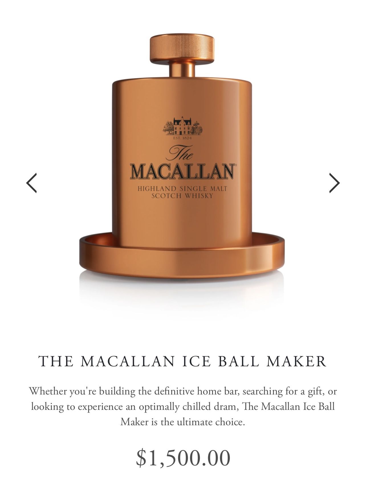 MACALLAN ICE BALL 