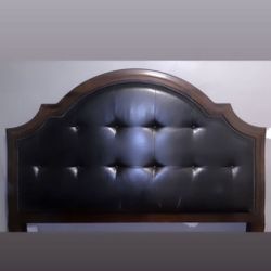 KING SIZE BROWN HEADBOARD/FOOTBOARD
