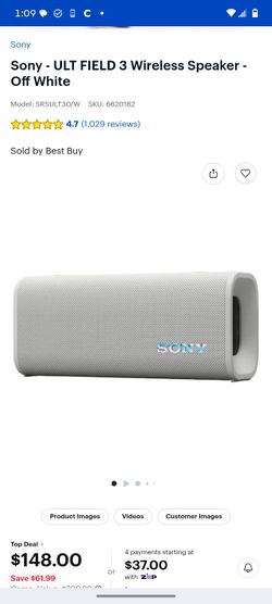 Sony ULT FIELD 3 (Forest Gray) – MINT, Used 1 Week – NEED GONE ASAP