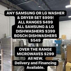 New Scratch & Dent Appliances
