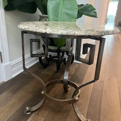 Art deco greek key side table