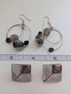 Sterling silver earrings- 925