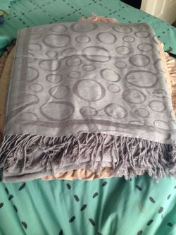 Long gray scarf
