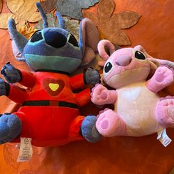 Disney Stitch & Angel Plushies