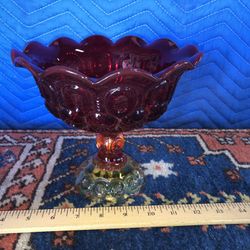 Carnival Glass Compote