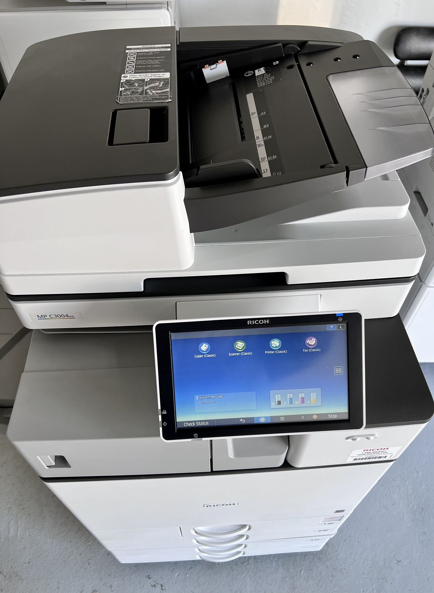 Ricoh Multifunction Printer MP C 3004 All In One Color