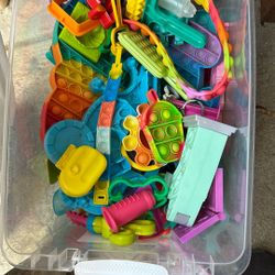 Mixed Play doh Cutouts And Accessories And Pop It’s  