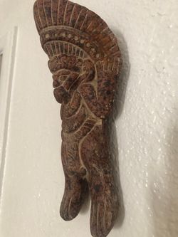 9 inches tall terracotta wall decor