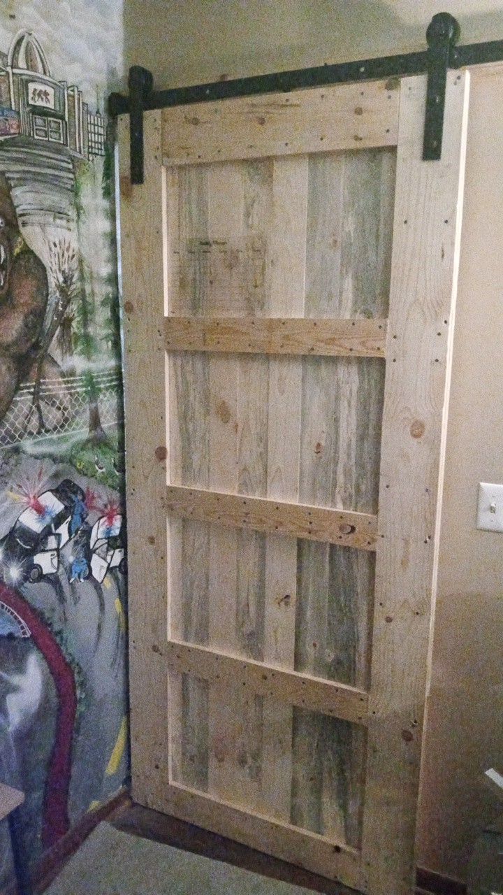 Sliding Pine Barn Door/Any Style/Stain/Paint/You Design,I Build, And Install If Distance Is Reasonable.