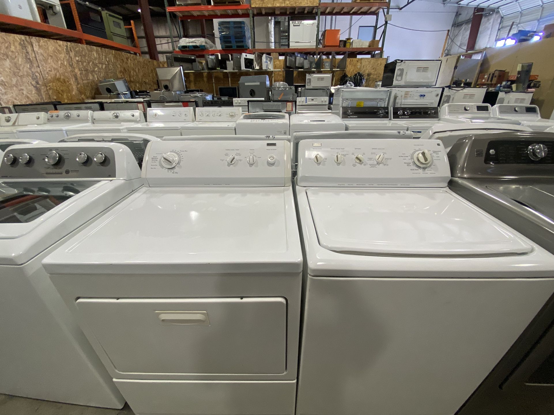 KENMORE XL CAPACITY TOP LOAD ELECTRIC SET WASHER & DRYER FREE WARRANTY
