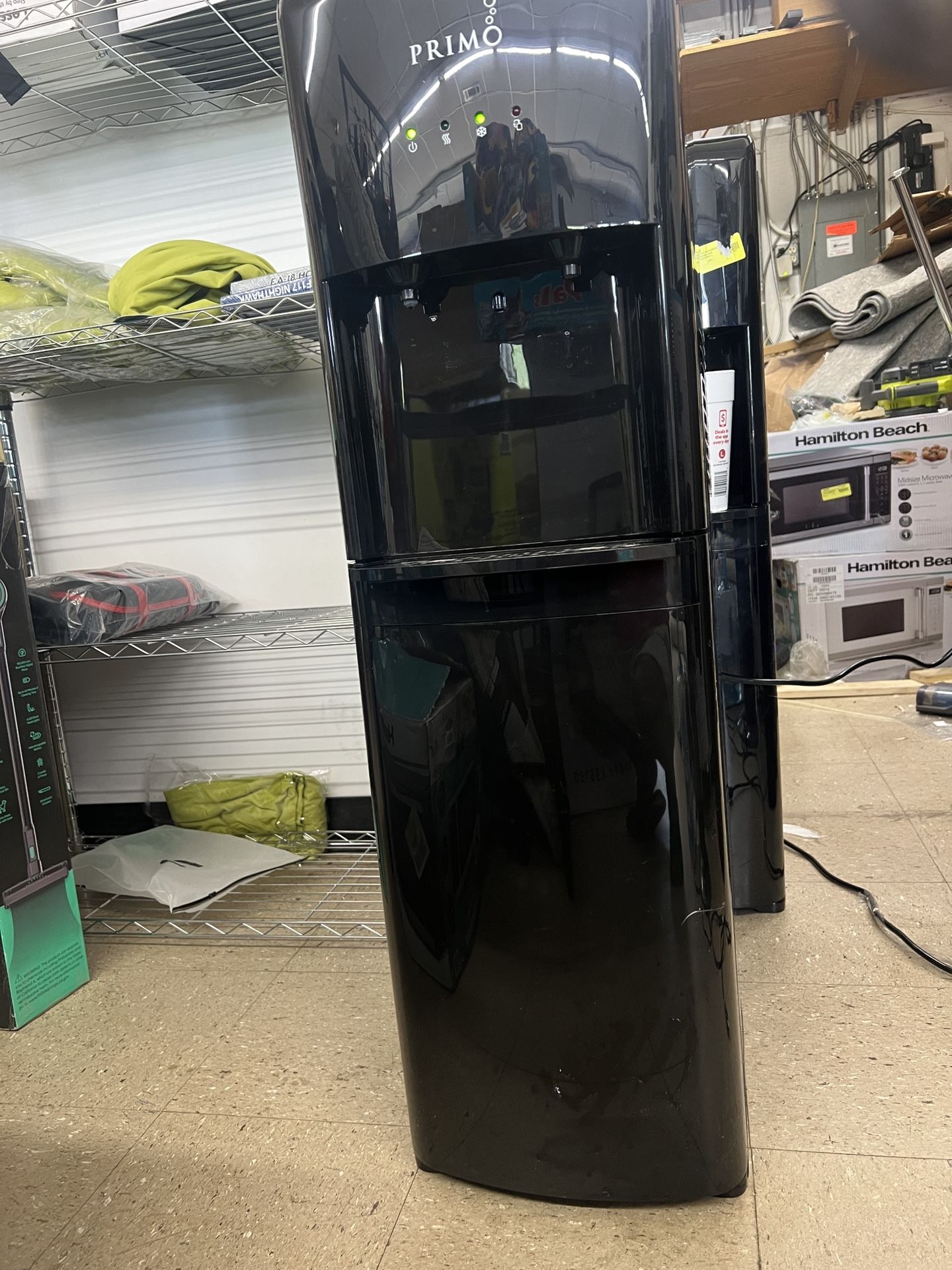 Primo® Water Dispenser Bottom Loading, Hot/Cold Temperature, Black