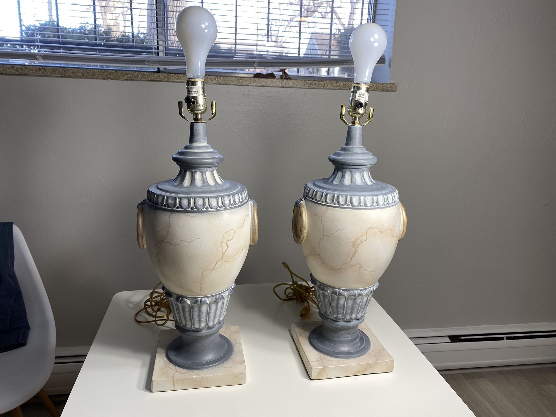 Vintage Pair of Lamps from Artmaster Studios San Fernando, CA