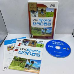 Wii Sports Nintendo Selects Complete W/ Manual CIB  Tested Authentic 