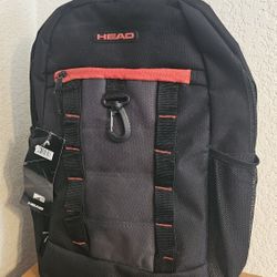HEAD Elastic Front Backpack Black New with Tags